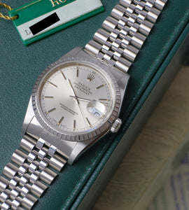 Rolex Datejust 16220 'Silver' 1989 (B+P) 'Like new/NOS'