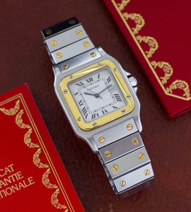 Cartier Santos Carree 2961 + Box & Papers (1985)