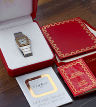 Afbeelding in Gallery-weergave laden, Cartier Santos Carree 2961 + Box &amp; Papers (1985)
