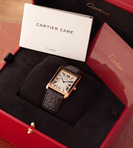 Cartier Tank Solo 'Large' 2742 (18K Gold) Box + Papers