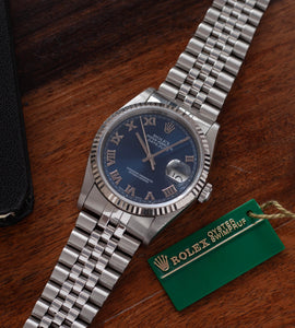 Rolex Datejust 16234 'Blue Roman Dial' (1997/1998)