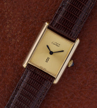 Afbeelding in Gallery-weergave laden, Must de Cartier Tank Vermeil &#39;Discor Dial&#39; (LM)
