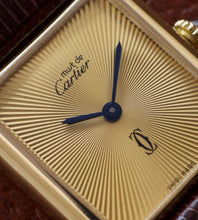 Afbeelding in Gallery-weergave laden, Must de Cartier Tank Vermeil &#39;Discor Dial&#39; (LM)
