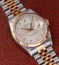 Afbeelding in Gallery-weergave laden, Rolex Datejust 16233 &#39;Silver Diamond Dial&#39; (1991)
