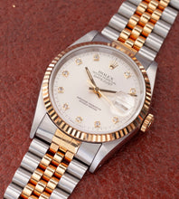 Afbeelding in Gallery-weergave laden, Rolex Datejust 16233 &#39;Silver Diamond Dial&#39; (1991)
