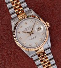 Afbeelding in Gallery-weergave laden, Rolex Datejust 16233 &#39;Silver Diamond Dial&#39; (1991)
