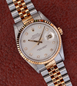 Rolex Datejust 16233 'Silver Diamond Dial' (1991)