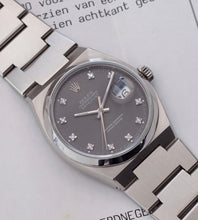 Load image into Gallery viewer, Rolex Datejust Oysterquartz 17000 &#39;Grey Diamond Dial&#39; + Dutch Service History (1979)
