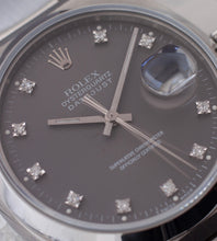 Afbeelding in Gallery-weergave laden, Rolex Datejust Oysterquartz 17000 &#39;Grey Diamond Dial&#39; + Dutch Invoice &amp; Full Service History (1979)
