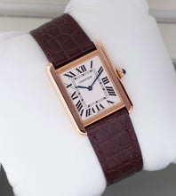 Afbeelding in Gallery-weergave laden, Cartier Tank Solo &#39;Small&#39; Rose Gold 3168 + Box &amp; Papers (2019)
