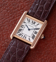 Afbeelding in Gallery-weergave laden, Cartier Tank Solo &#39;Small&#39; Rose Gold 3168 + Box &amp; Papers (2019)
