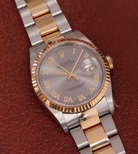 Load image into Gallery viewer, Rolex Datejust 16233 &#39;Grey Roman Dial / Oyster Bracelet&#39; + Box &amp; Papers (2002)
