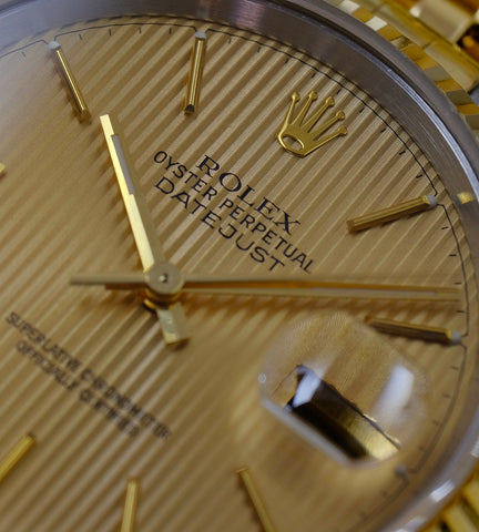 Rolex Datejust 16233 'Champagne Tapestry Dial' 1995