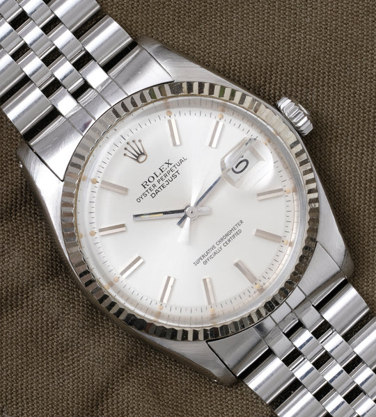 Rolex Datejust 1601 Silver Pie-Pan Dial 1975