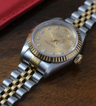 Load image into Gallery viewer, Rolex Lady-Datejust 69173 &#39;Champagne Diamond Dial&#39; 1998 (Full-Set)
