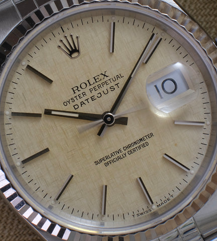 Rolex Datejust 16234 'Linen Dial' 1991