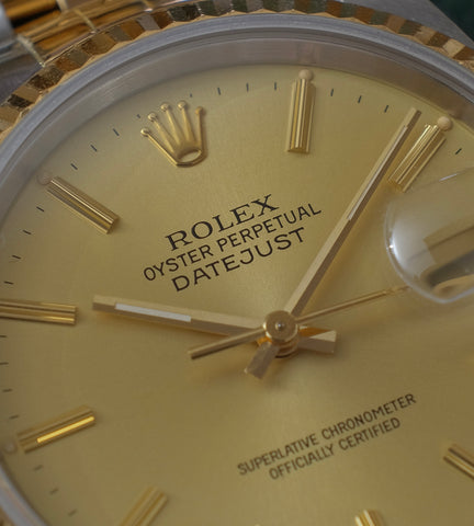 Rolex Datejust 16233 'Champagne Dial' 1990 (B+P)