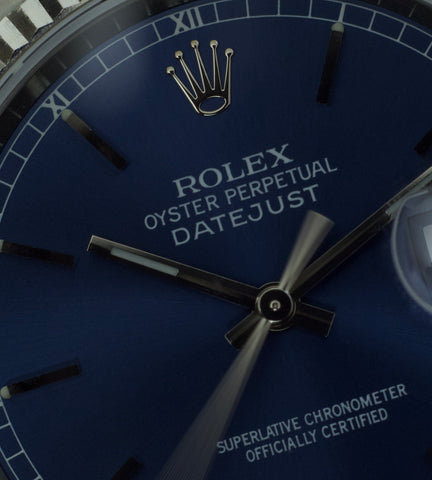 Rolex Datejust 16234 'Blue Stick Dial' 2000