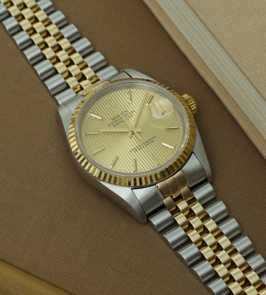 Rolex Datejust 16233 'Champagne Tapestry' 1995