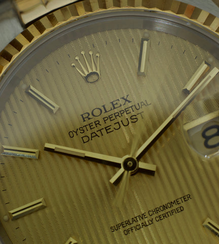 Rolex Datejust 16233 'Champagne Tapestry' 1995